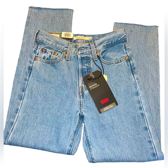 Levi's Denim - Levi's Women' Premium Wedgie Icon STRAIGHT High rise 100% cotton Jeans 23x26 NWT